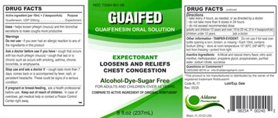 Label (Guaifed 8oz)